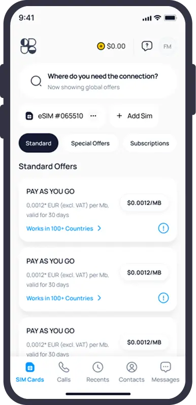 Running ouf data? Get add-on Purchase an add-on and seamlessly stay connected.