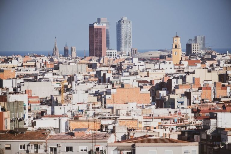 Barcelona skyline, Spain